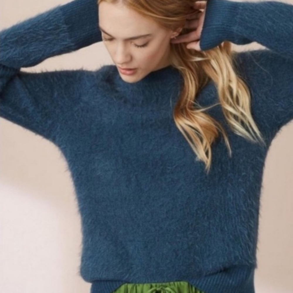 Soft nylon and wool sweater